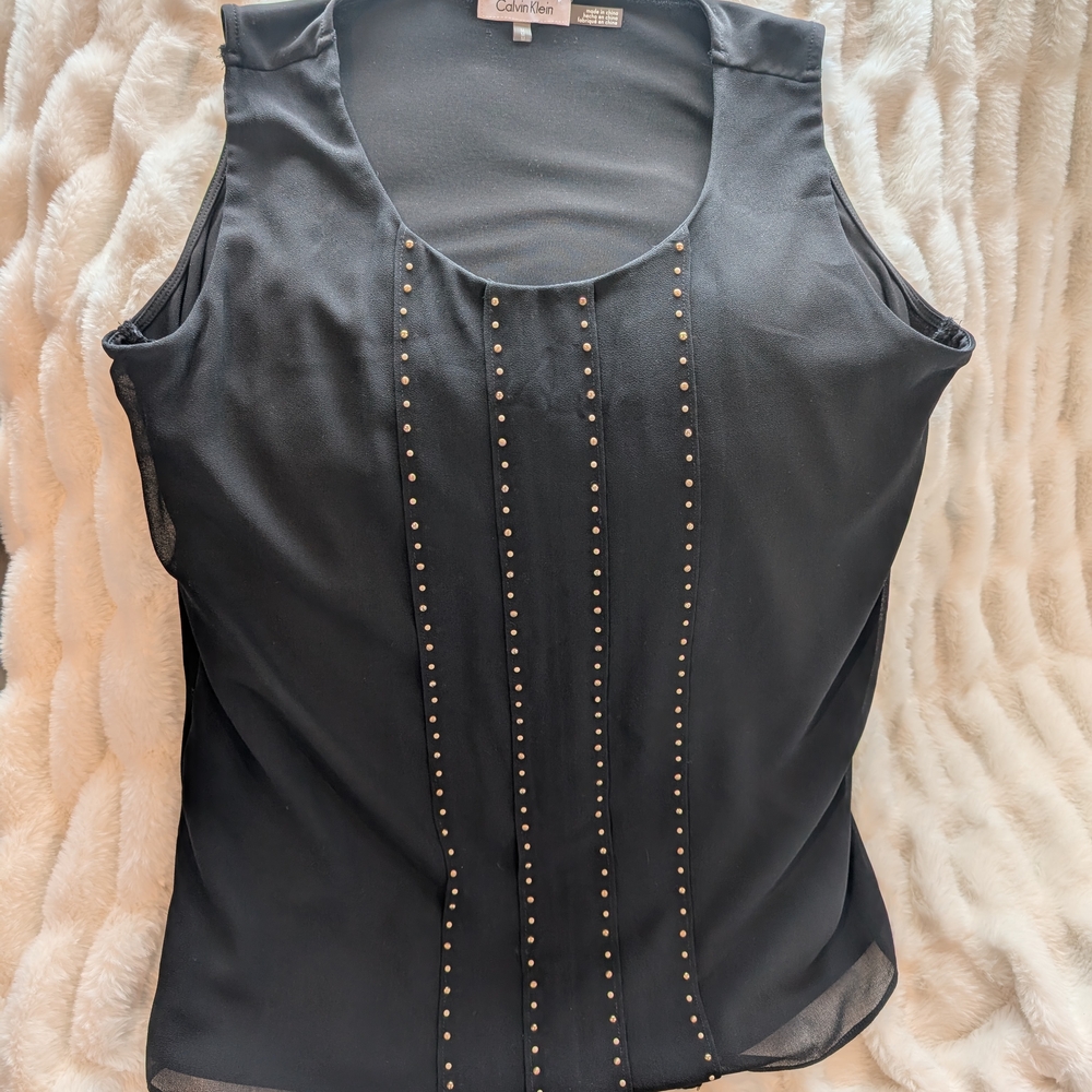 Calvin Klein Black Sleeveless Top